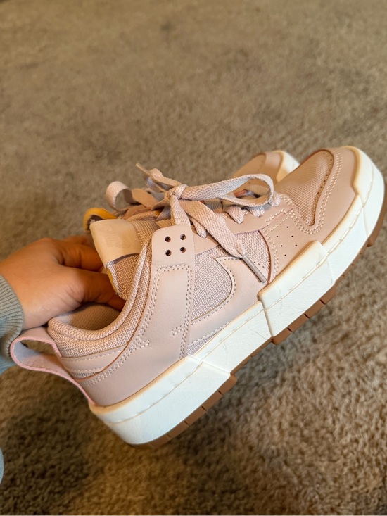 Nike Shoes - Nike Blush Pink Leather & Mesh Low-Top Sneakers